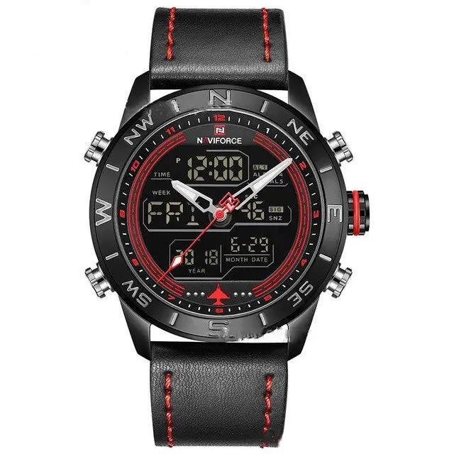 Men's Sport LED Analog Digital Watch by GJG Denim