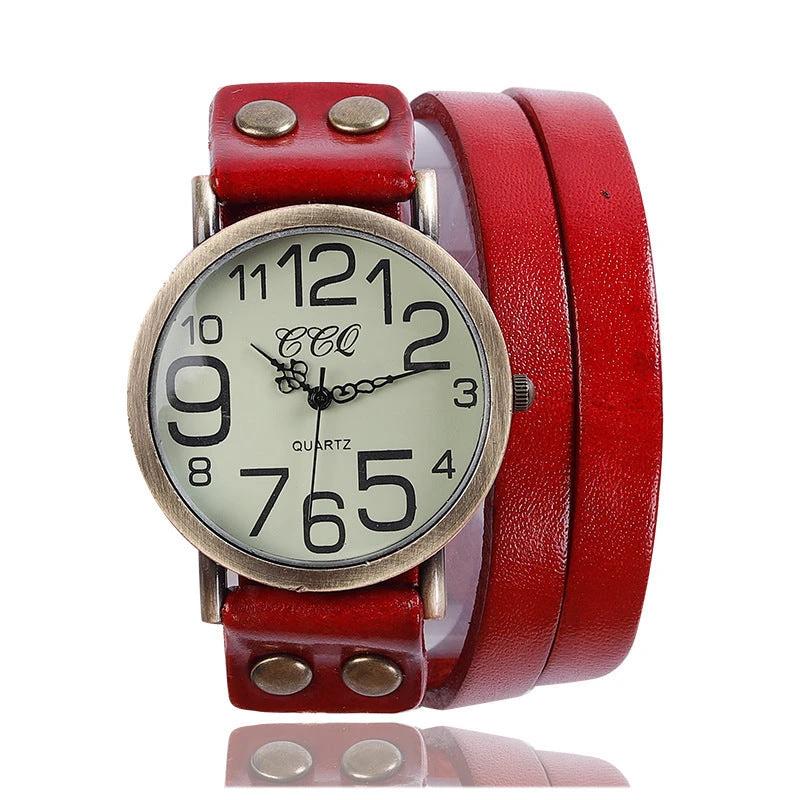 Retro Three-circle Casual Watch For Men by GJG Denim