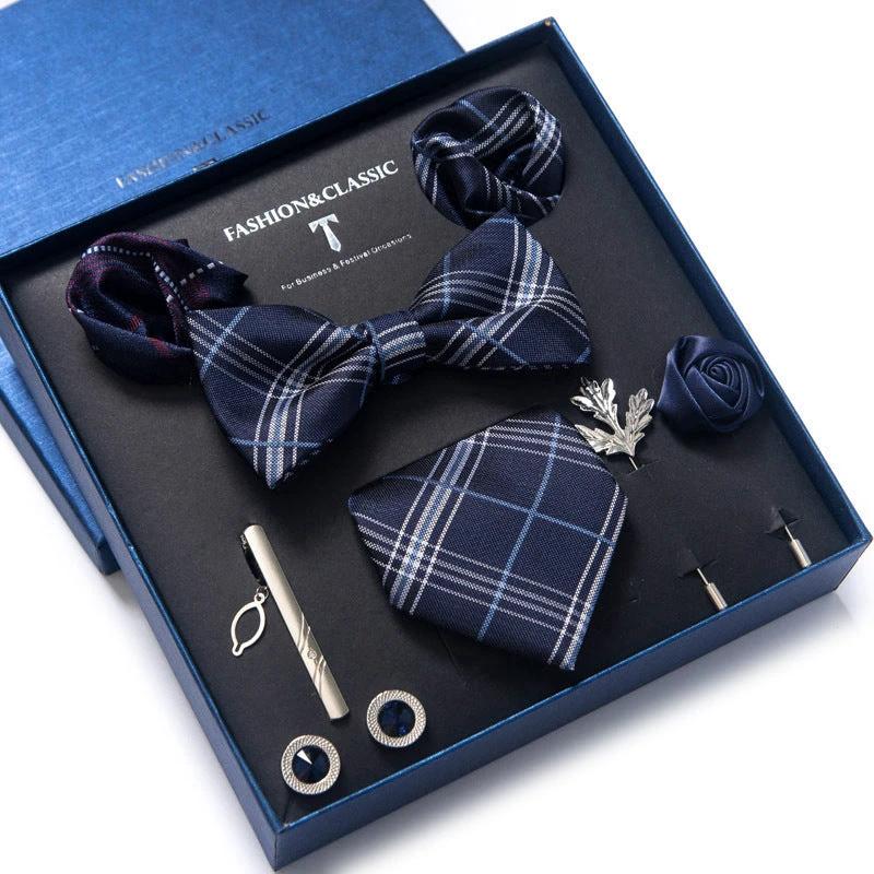 Men's 8-piece Tie Set by GJG Denim