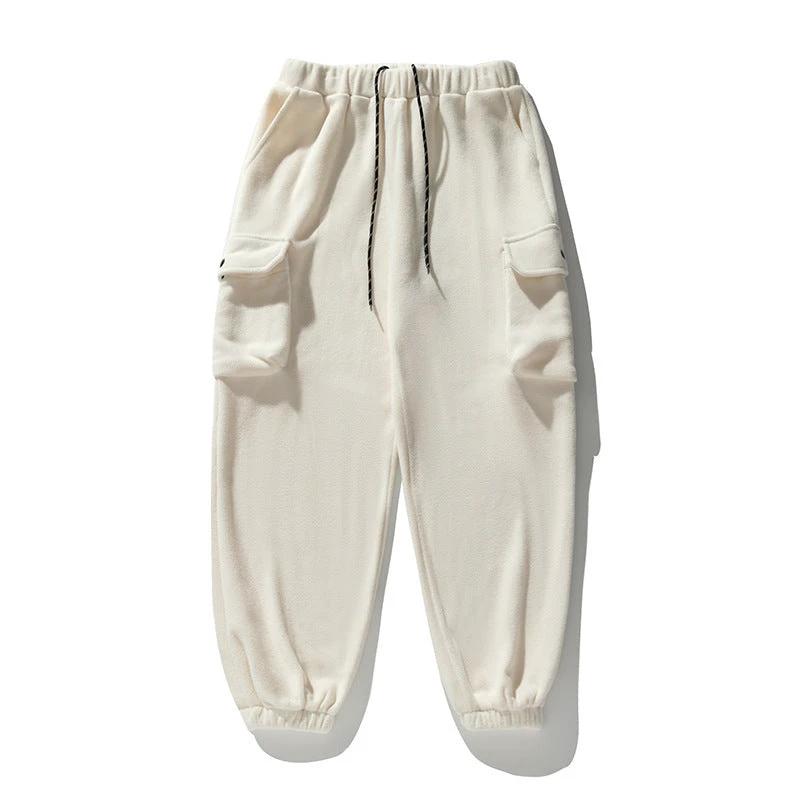 Men's Polar Fleece Loose Sports Workwear Sweatpants by GJG Denim