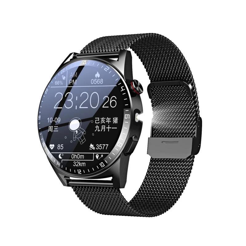 32G Memory Ultra-long Standby Flashlight Bluetooth Calling Smart Watch For Men by GJG Denim