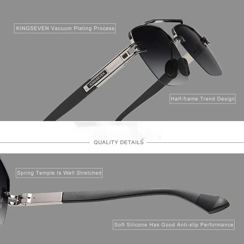Mens Anti-Blinding Color-Changing Polarized Sunglasses by GJG Denim