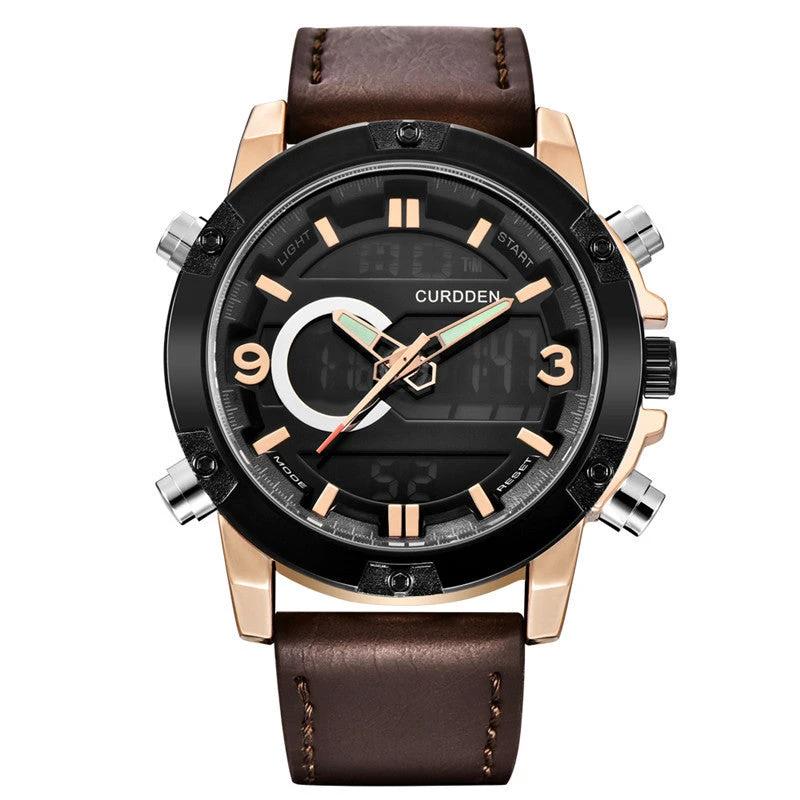 Men's Fashion Belt Multi-functional Watch by GJG Denim