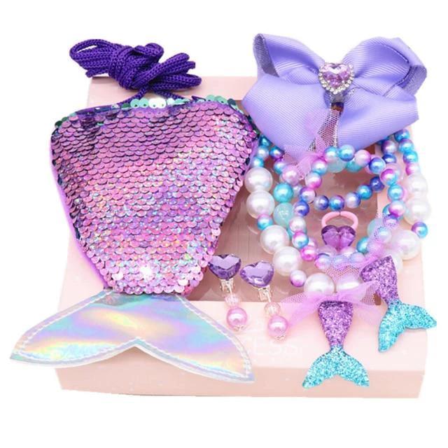 Children's Ornament Set Cartoon Fishtail Bag Gift Box by GJG Denim