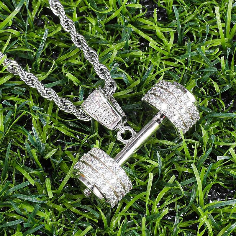 Dumbbell Necklace For Men by GJG Denim