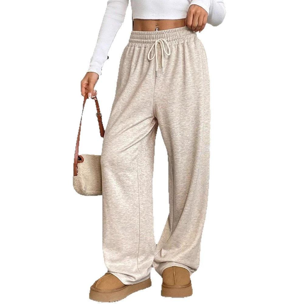 Solid Color Women's Clothes Casual Pants Loose Commuter Trousers by GJG Denim