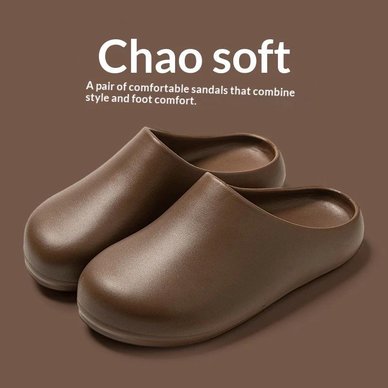 Womens EVA Slippers With A Non-slip Waterproof And Oil-resistant Outer Layer For Outdoor Wear by GJG Denim