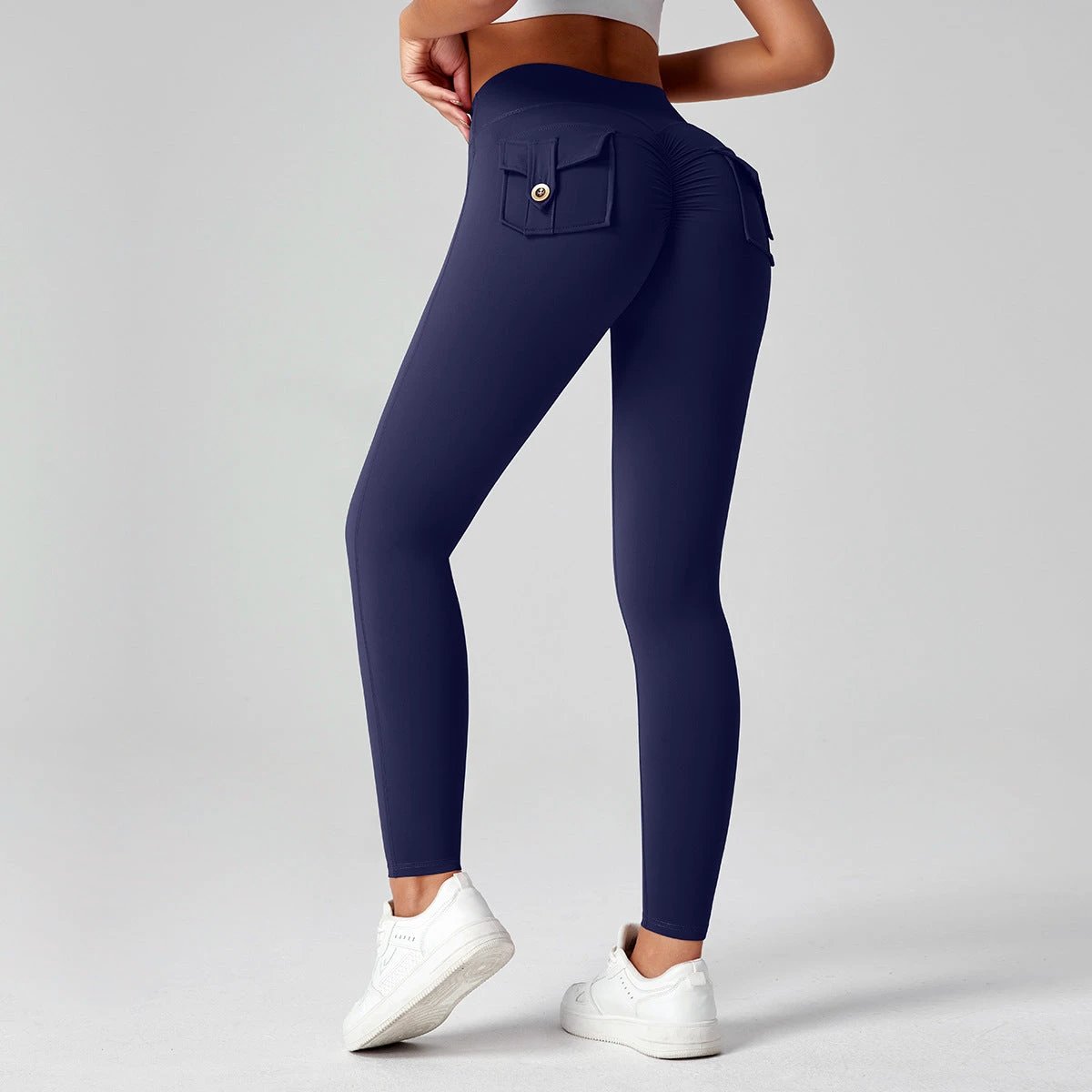 Fitness Yoga Pants For Women High-waisted Butt-lifting Stretchy Form-fitting Workout Tights by GJG Denim