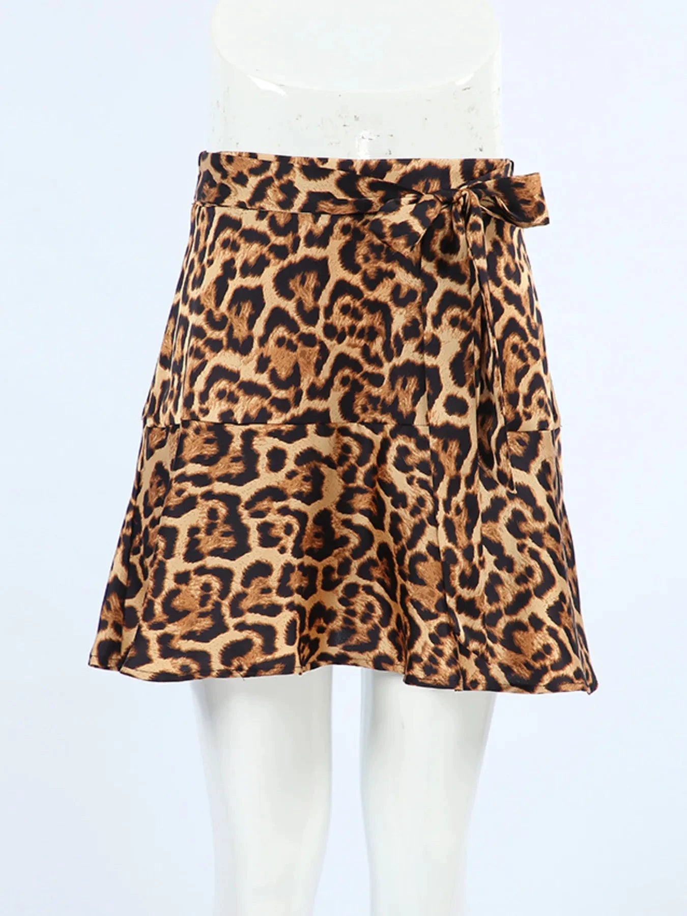 Leopard Print Mini Skirt by Lady Ros
