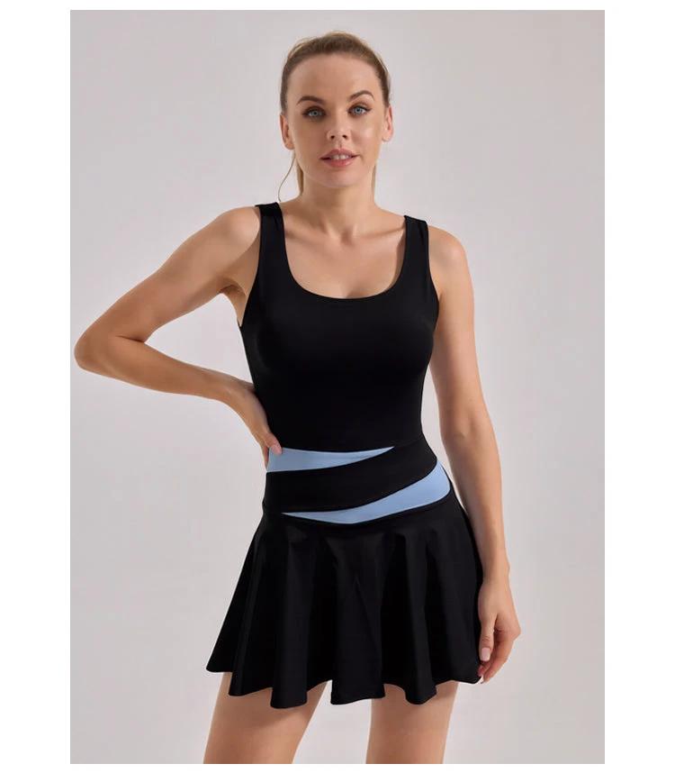 High-stretch Dresses, New Summer Nude Anti-walking Sports Dresses by GJG Denim