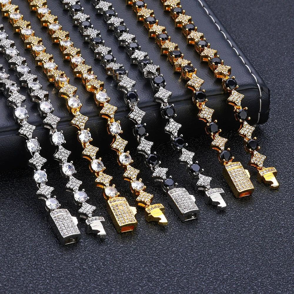 Men's Star Zircon Bracelet by GJG Denim