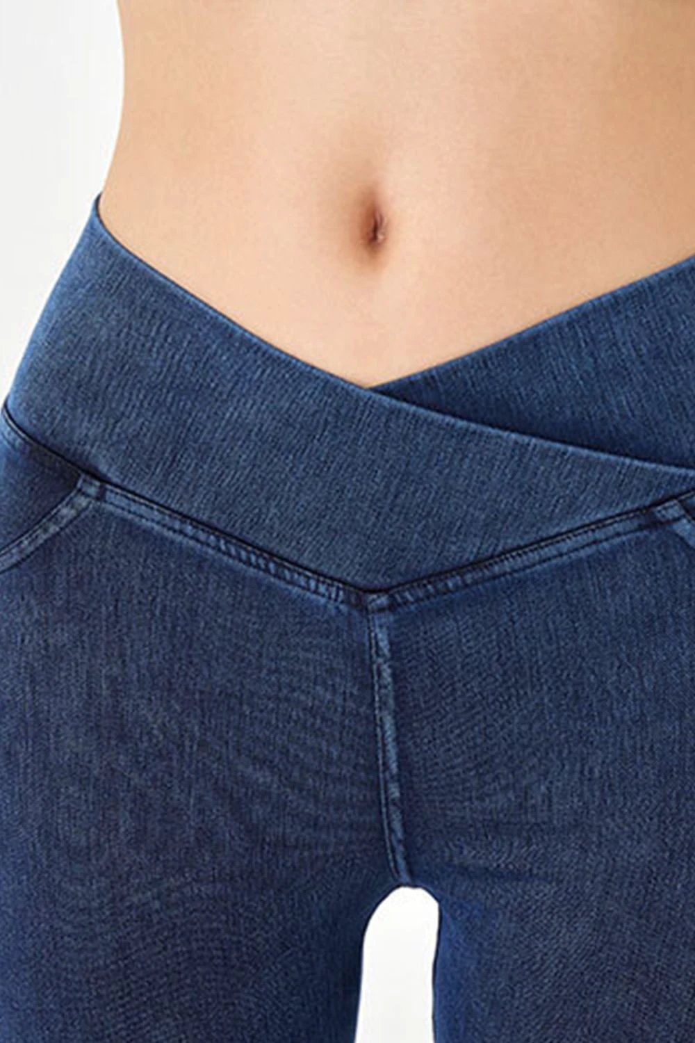 Basic Bae Asymmetrical Waist Denim Shorts with Pockets by Lady Ros