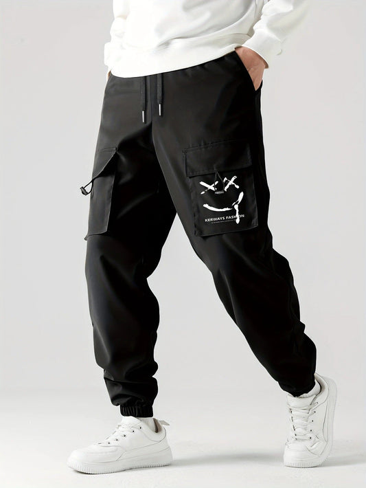 Straight Ankle Tied Wear-resistant Overalls Casual Pants by GJG Denim