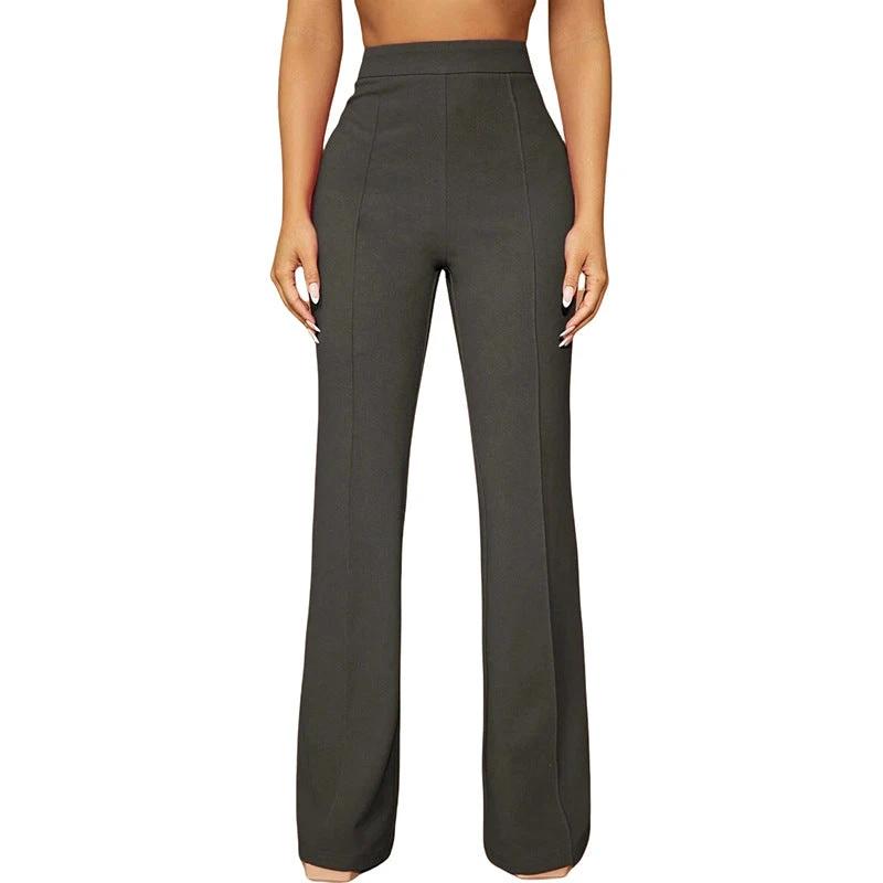 High Waist All-matching Fashion Business Commute Fall Women's Clothing Casual Business Pants Trousers by GJG Denim