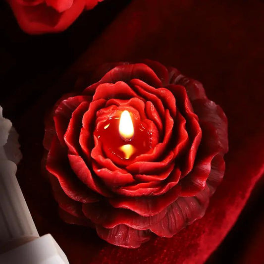 Low Temperature Candles Rose Flower Fragrance by GJG Denim