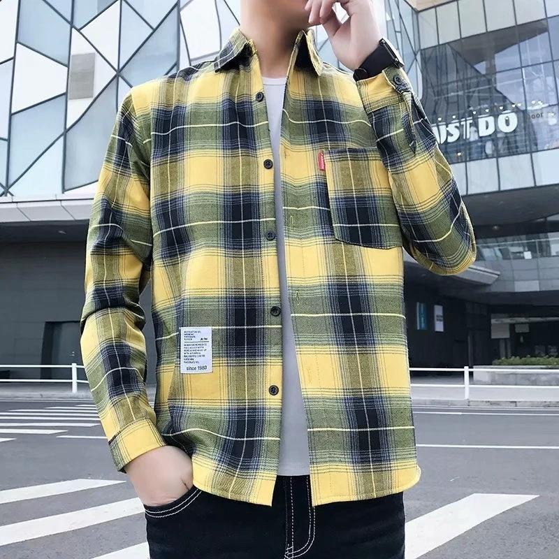 Men's Warm Thickened Slim Fit Shirt Coat by GJG Denim