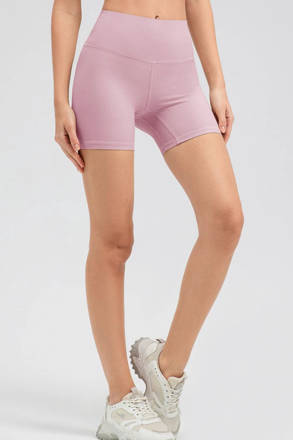 Wide Waistband Slim Fit Sports Shorts by Lady Ros
