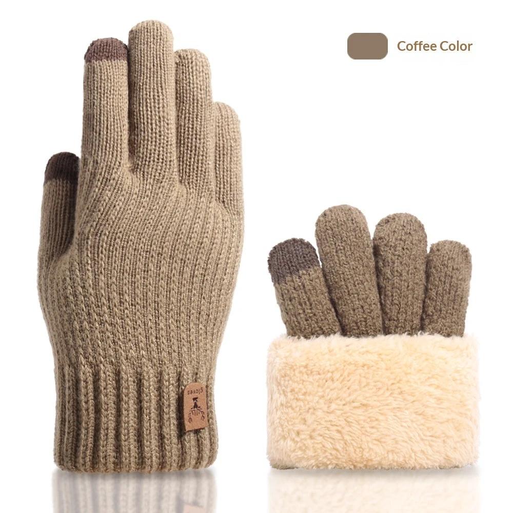 Fall And Winter Touchscreen Gloves For Men With Fleece Lining by GJG Denim