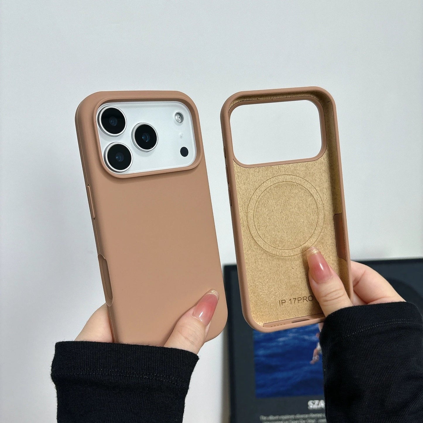 Liquid Magnetic Charge Phone Case All-inclusive Ai Button Drop-resistant by GJG Denim