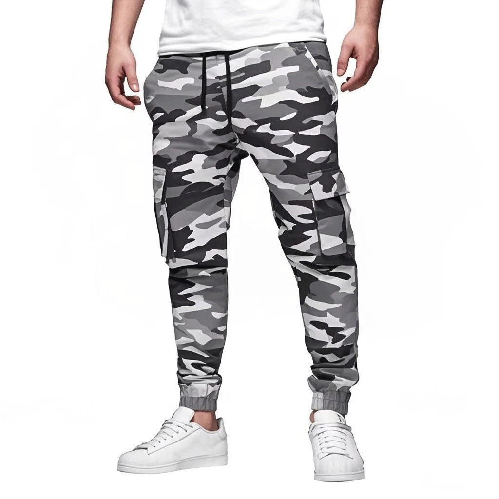Men's Multi-pocket Drawstring Leisure Pants by GJG Denim