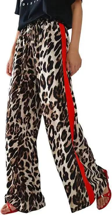 Casual Womens Trousers Same Style As Internet Celebrities Leopard Print by GJG Denim