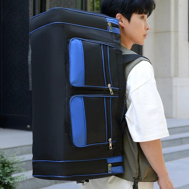 Large Capacity Leisure Travel Dry Wet Separation Shoulder Storage Bag by GJG Denim
