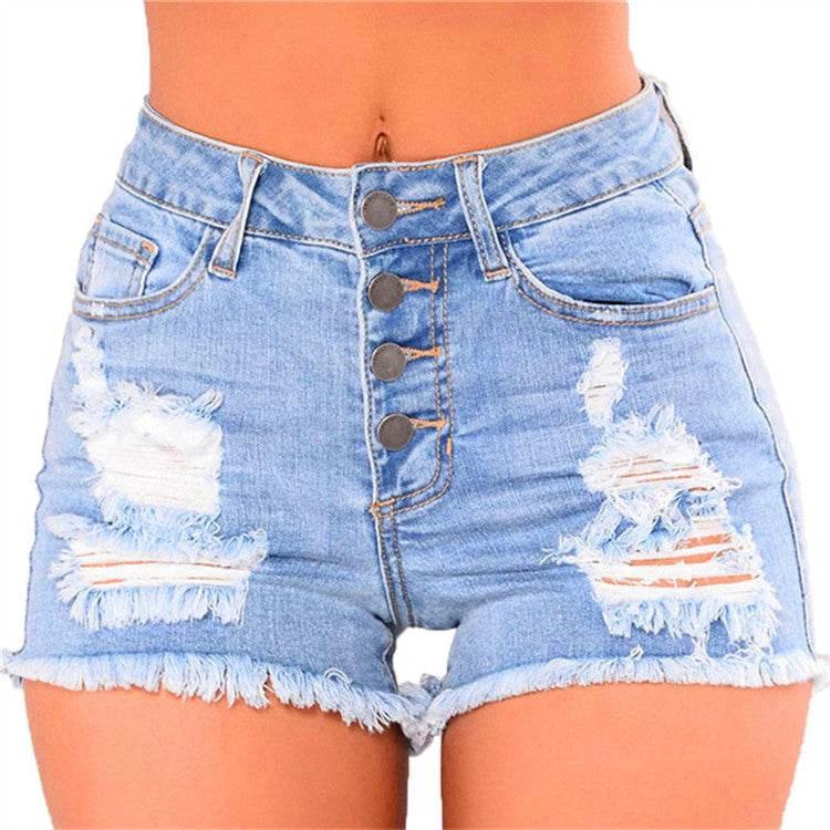 Summer New Style Female Ripped All-Match Denim Women Shorts by Zara-Craft