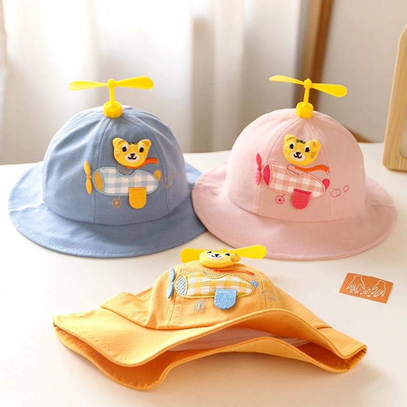 Spring Children Cute Bamboo Dragonfly Fisherman Hat by GJG Denim