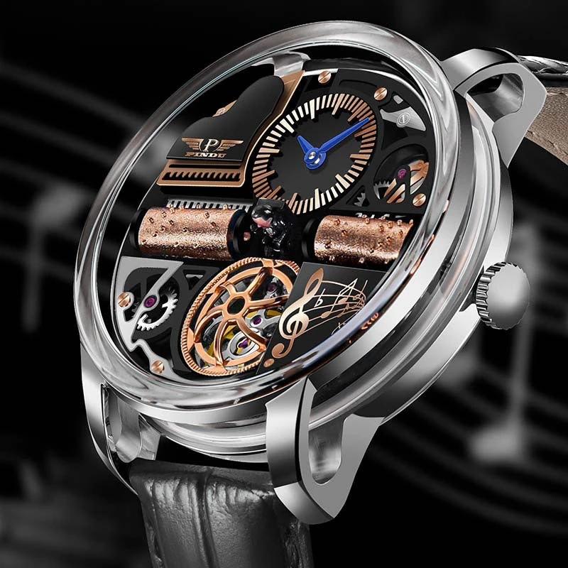 Multifunctional Fully Automatic Mechanical Watch For Men by GJG Denim