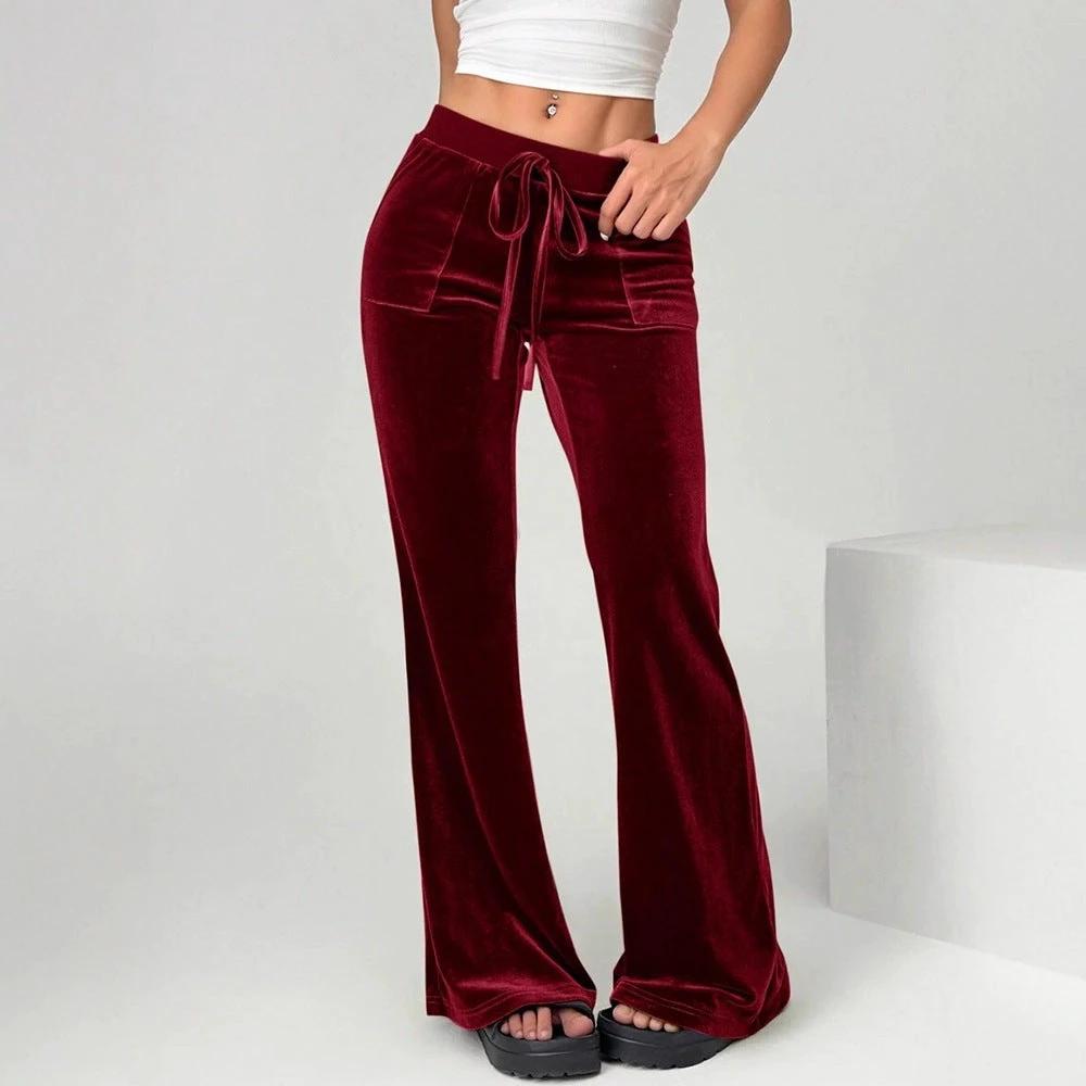 Women's Clothing Flared Trousers Commuting Figure Flattering Casual by GJG Denim