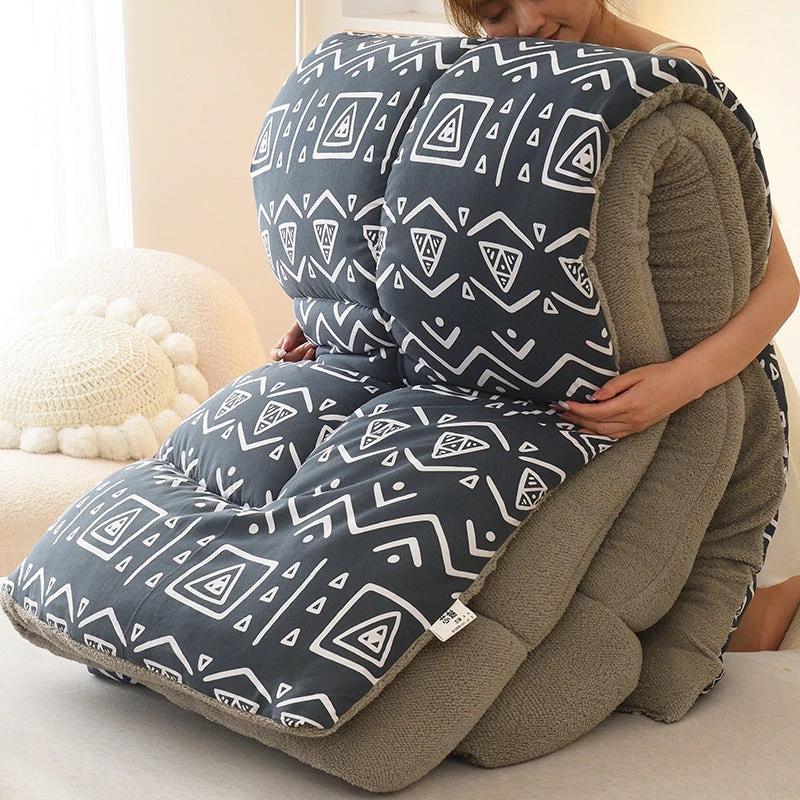 Lambswool Quilt Winter Thickened Cotton Quilt by GJG Denim