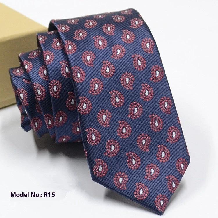 Men's Fashion Exquisite Jacquard Tie by GJG Denim