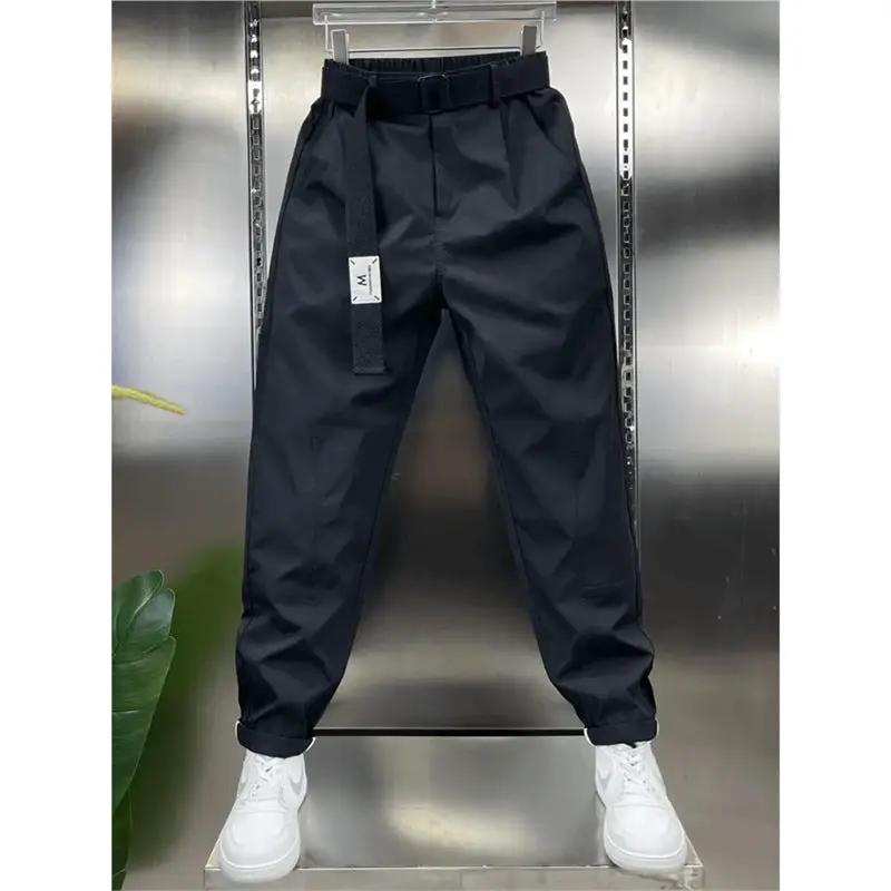 Trendy Relaxed-fit Versatile Patchwork Cropped Pants For Men by GJG Denim