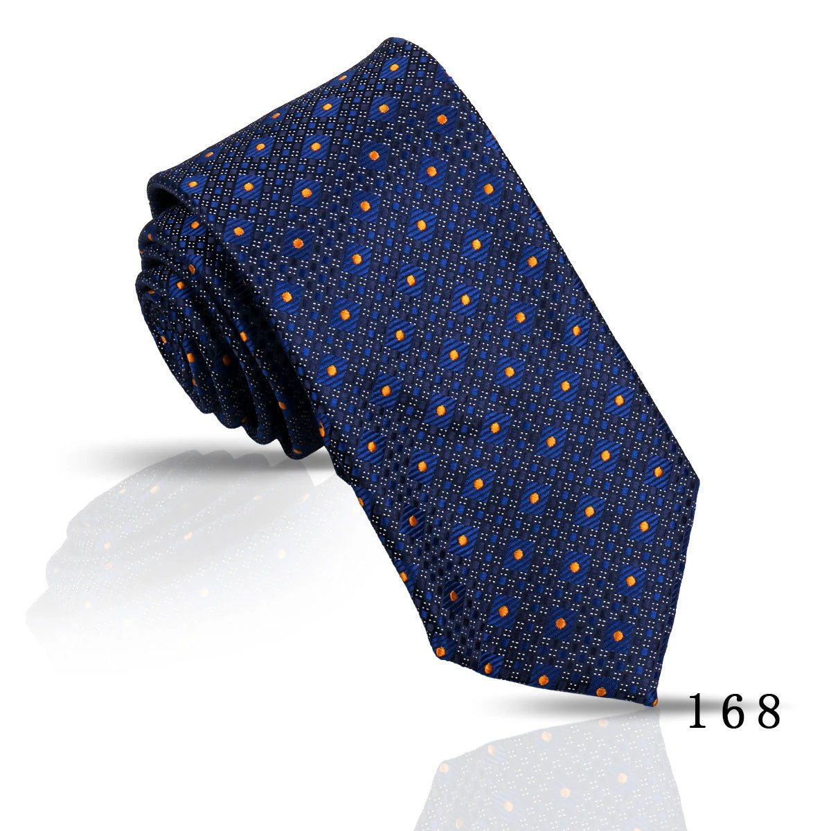 Men's Casual Polyester Jacquard Ties by GJG Denim