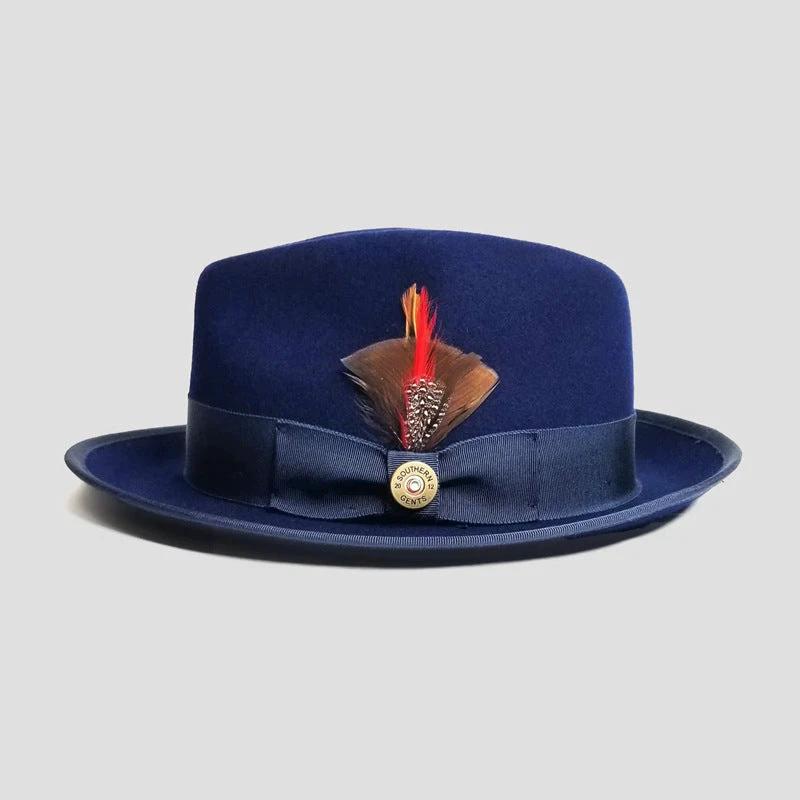 Fashion Bowknot Ribbon Sheep Felt Men's Hat by GJG Denim