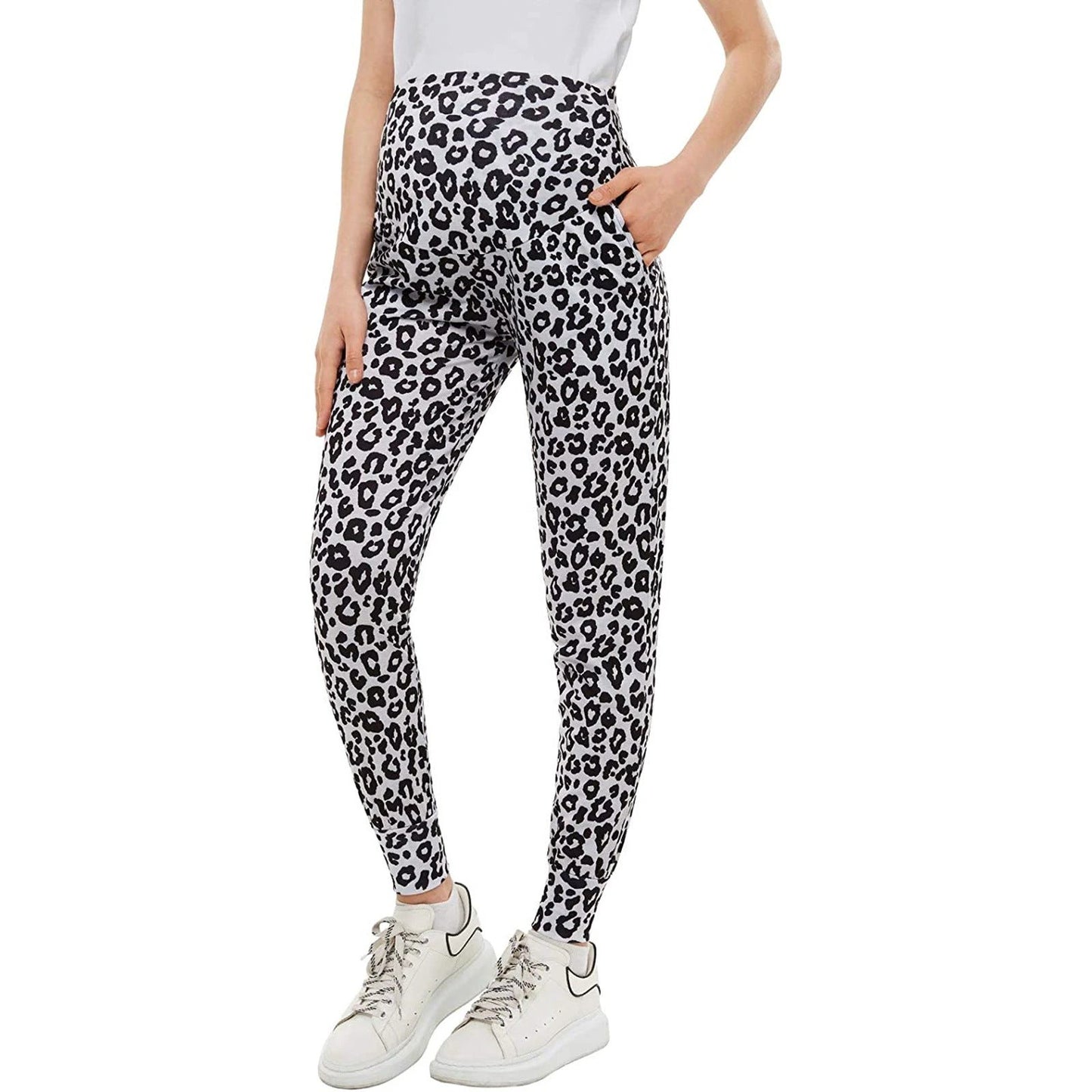 Pregnant Women Print Yoga Pants by GJG Denim