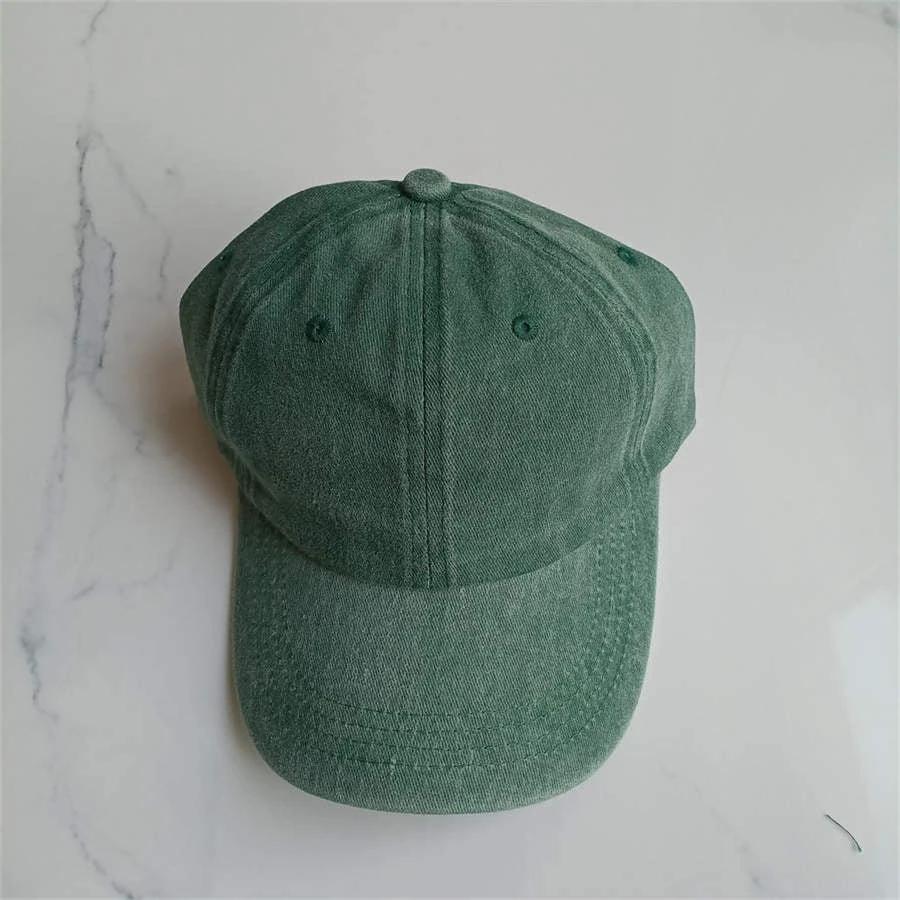 Retro Washed Baseball Cap For Men by GJG Denim