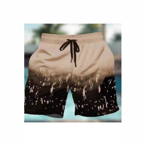 Men's Two-tone Casual Shorts by GJG Denim
