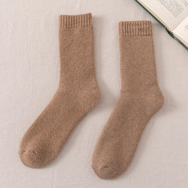 Men's Warm Wool Thickened Fleece Lined Socks by GJG Denim