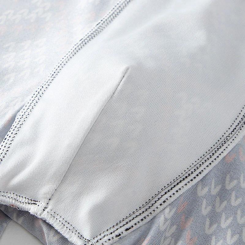 Polyester Men's Mid-waist Printed Underwear 6-piece Set by GJG Denim