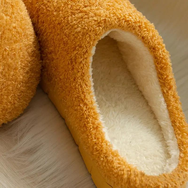 Furry Slippers Soft Winter Bedroom Slippers Women by GJG Denim