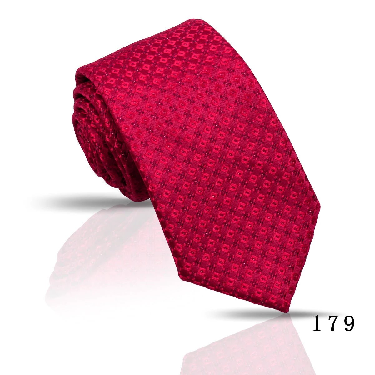 Men's Casual Polyester Jacquard Ties by GJG Denim