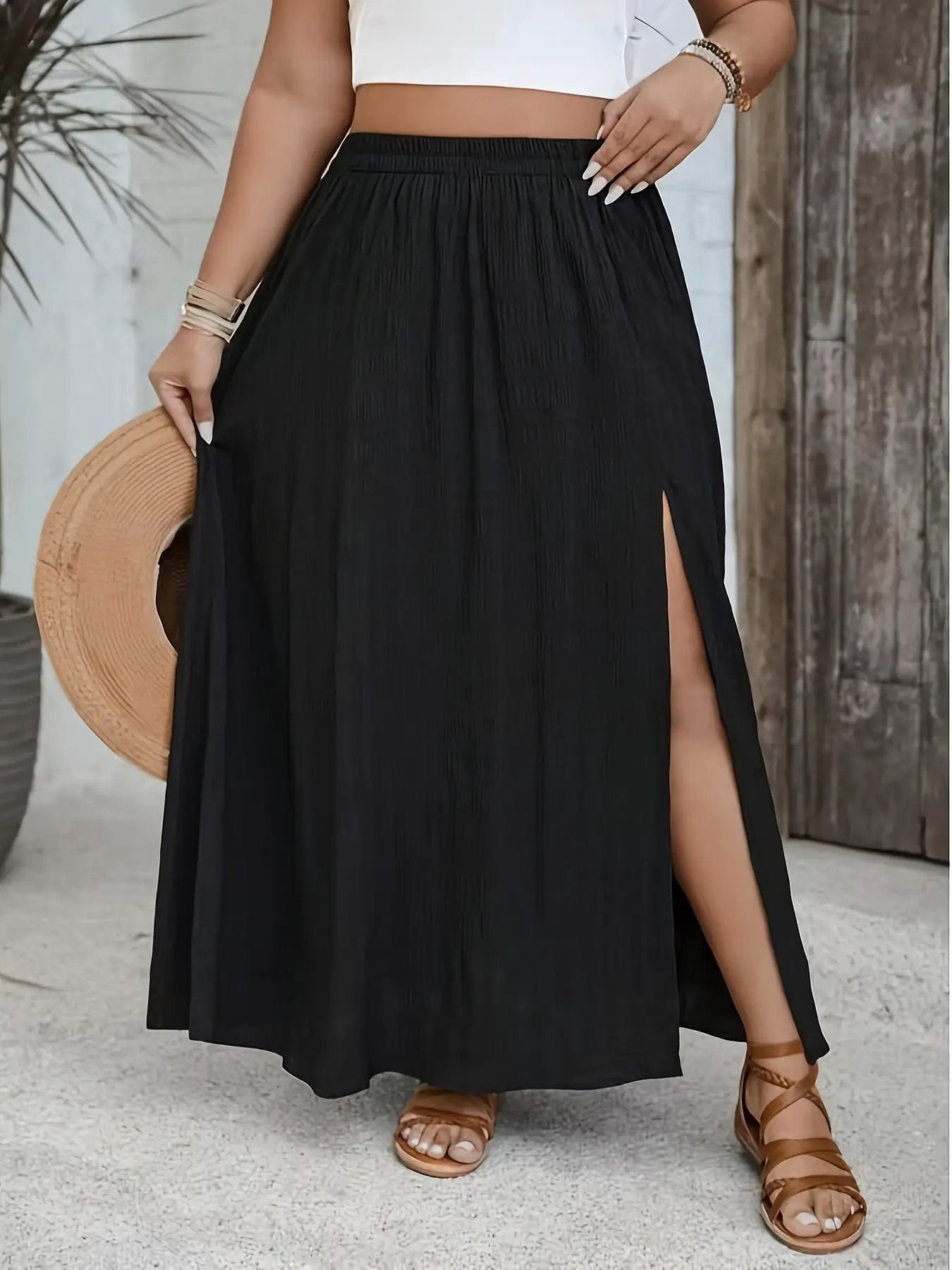 Holiday-style Versatile Casual Chic Elegant Womens Skirt by GJG Denim