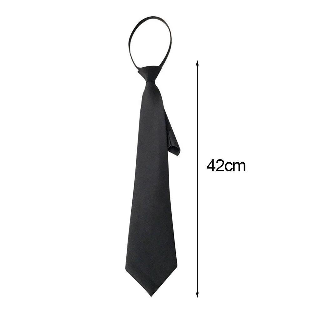 Solid Color Zipper Tie For Men by GJG Denim