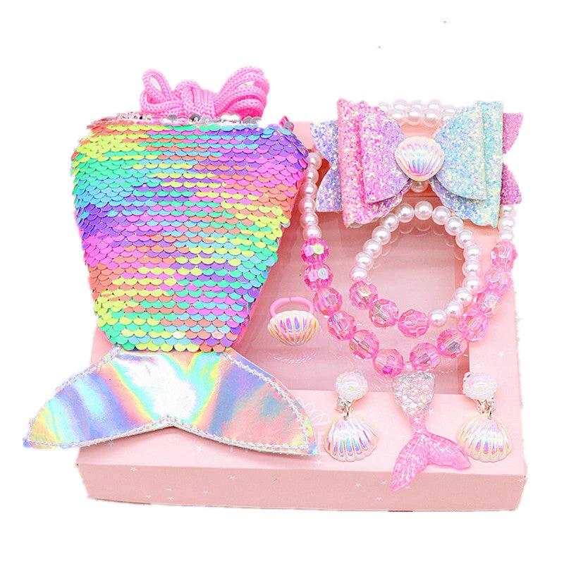 Children's Ornament Set Cartoon Fishtail Bag Gift Box by GJG Denim