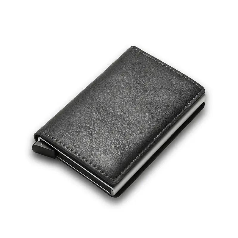 Men's Rfid Blocking Protected Magic Leather Slim Wallet by GJG Denim