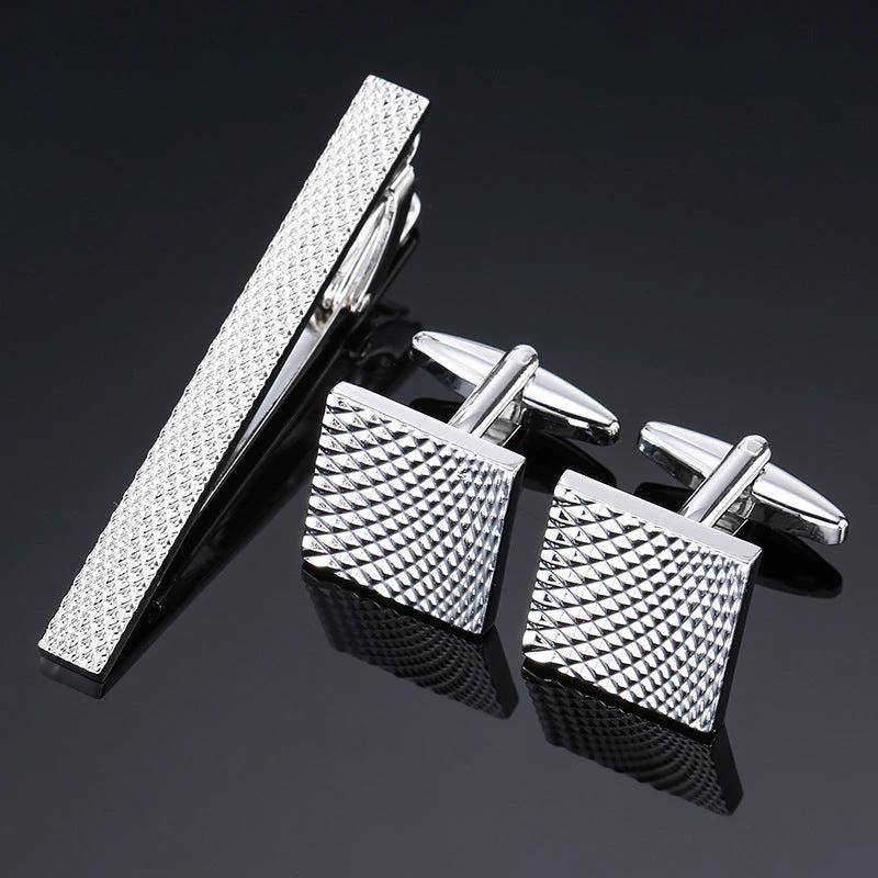 Men's Tie Clip and Cufflinks Set by GJG Denim