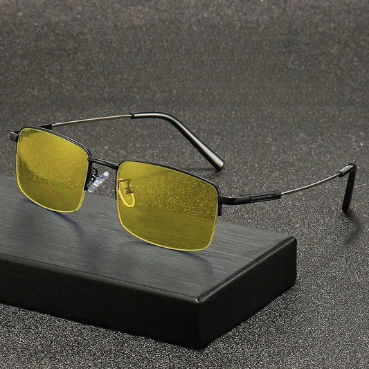 High Beam Night Vision Light Night Anti-glare HD Ultra Light Glasses For Men by GJG Denim