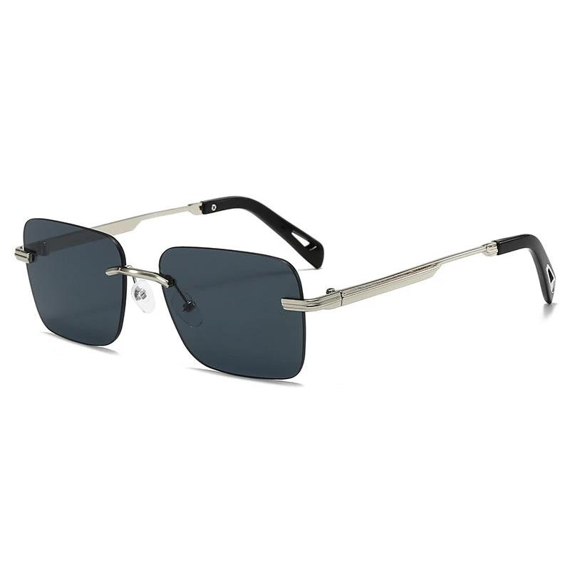 Hollow-out Square Sunglasses For Men by GJG Denim