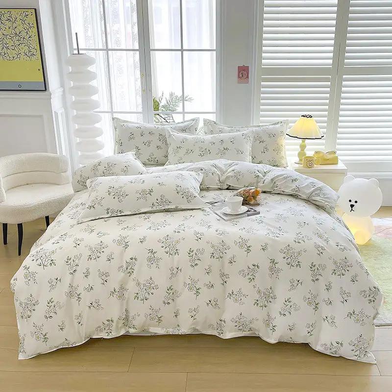 Breathable And Skin-friendly Brushed Duvet Cover And Bed Sheets by GJG Denim